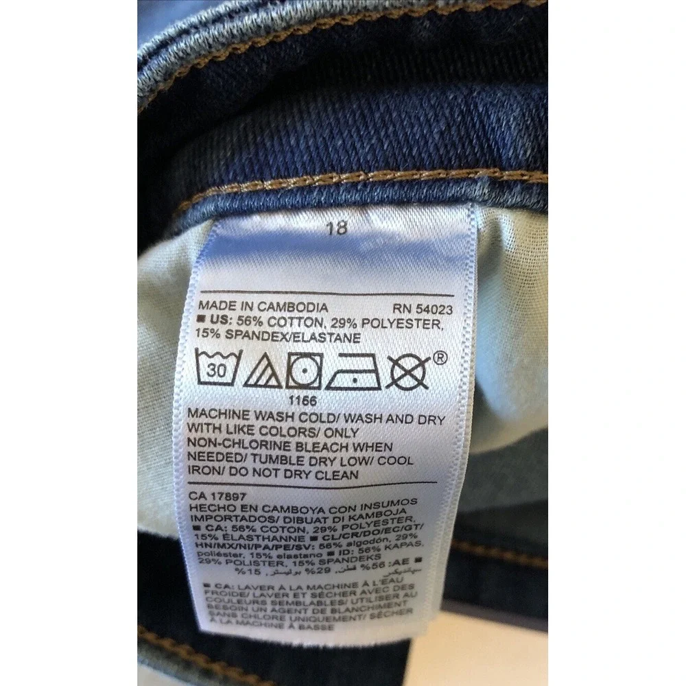 Old Navy Rockstar Jeans Women's Size 18 Denim Blue High Rise Super Skinny Sculpt